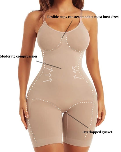 Full Body Shapewear for Women Tummy Control Seamless Bodysuit